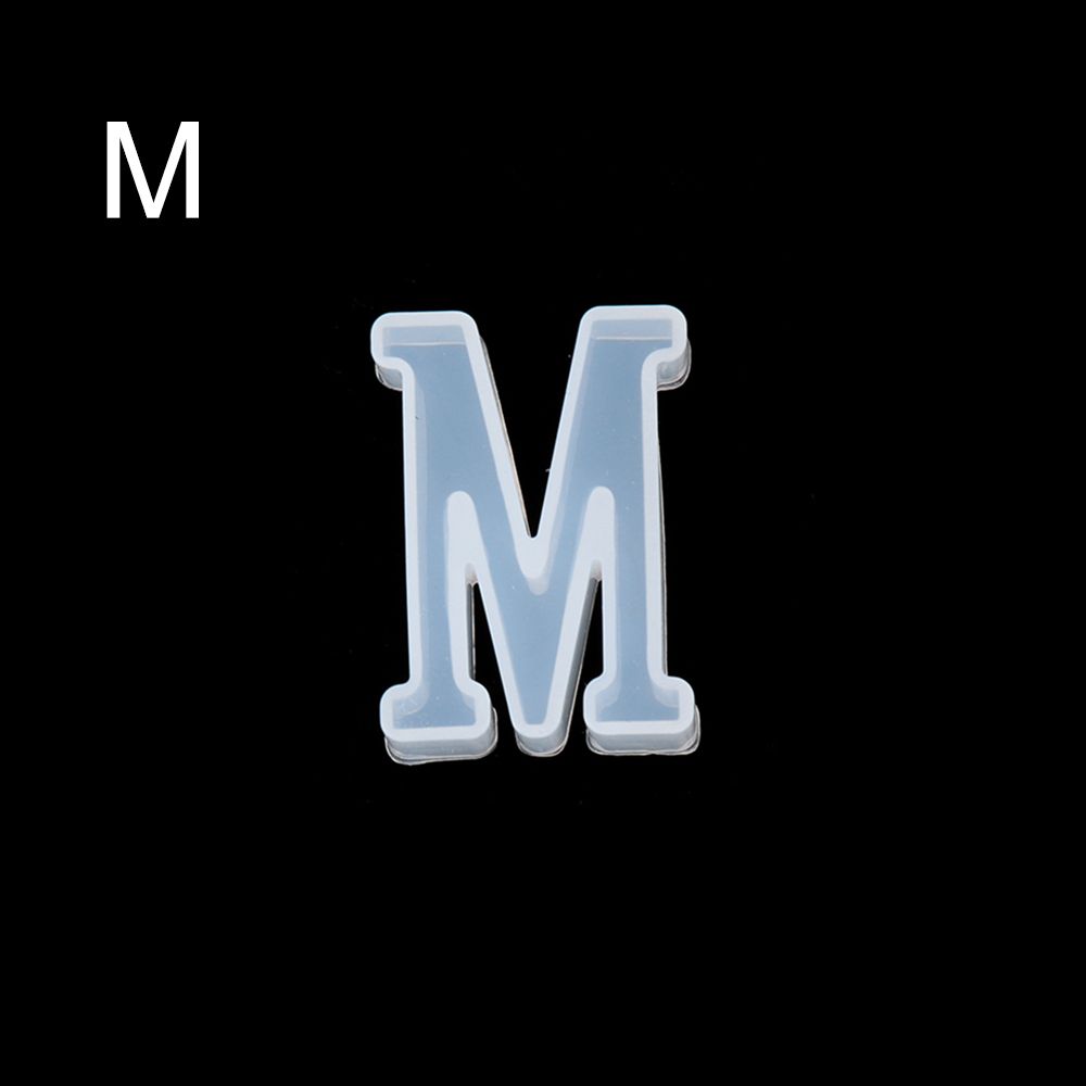 

A-Z Pendant English Letters Alphabet UV Epoxy Resin Mold Jewelry Making Tools Silicone Mould