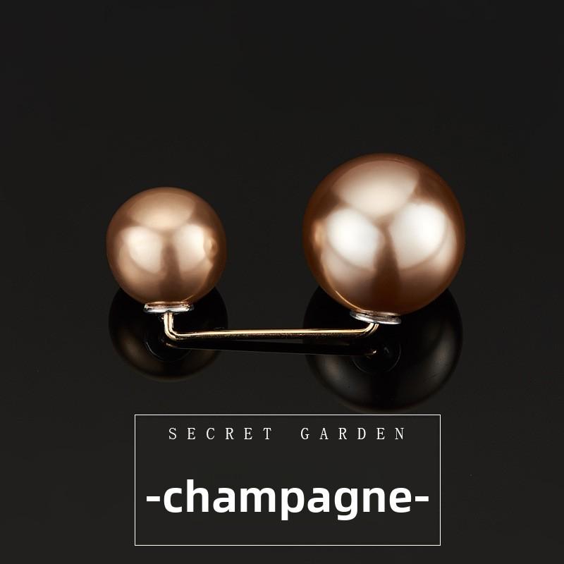 Elegant Fabric Pins with Pearl and Bead Design - Perfect for Securing Clothing, Dresses, and Skirts - Available in Rose Golden, Silver, and White