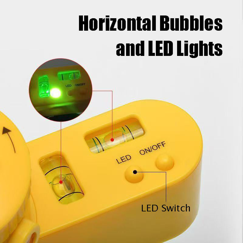 Niveau laser multifonction, règle et inclinomètre de haute précision pour usage domestique et professionnel