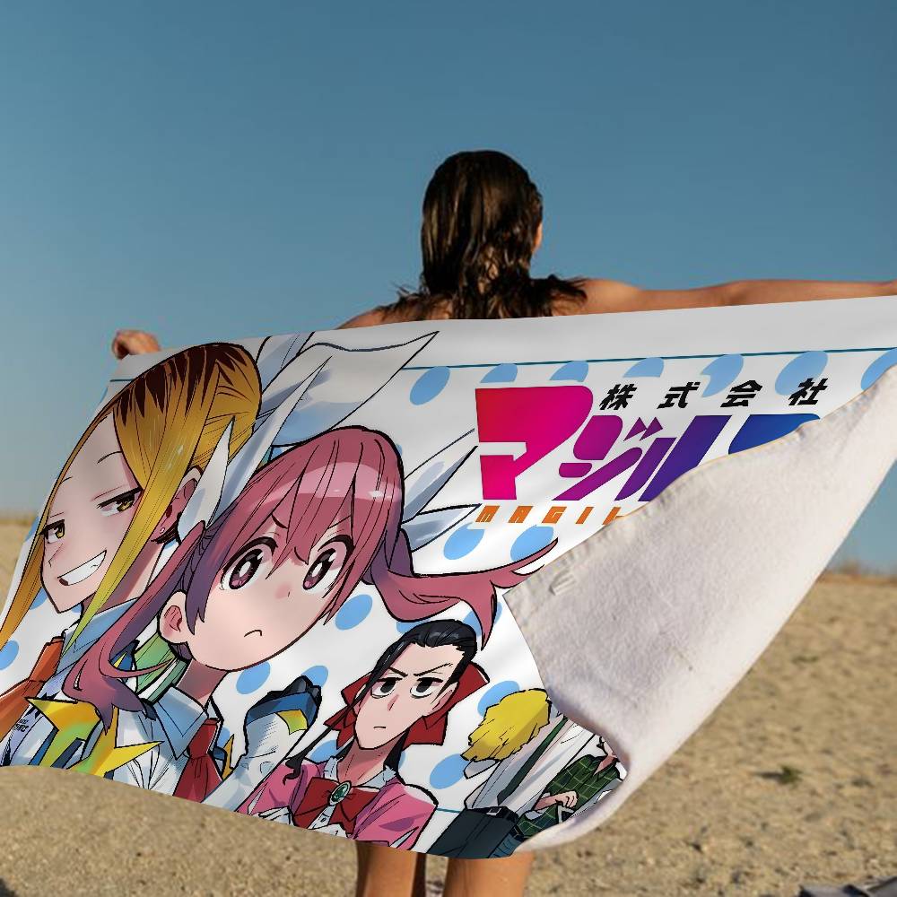 M-Magilumiere Co Ltd Cartoon Bath Towel Microfiber Soft Water Absorbing Breathable For Girl Kids Decorative Cartoon Beach Towel