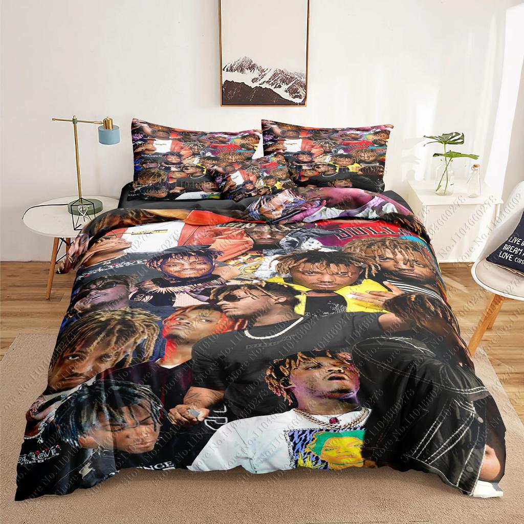 Juice Wrld 3D Bedding Sets print duvet cover Adults/ children bed comforter birthday gift dropshipping