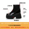 Autumn and winter new Martin boots for women after 2025, zipper inner height increase, thin boots, thick-soled versatile short boots for women Douyin