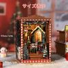CRESYMME Miniature House Dollhouse Book Nook Kit, Wooden DIY 3D Hobby Handmade (Snow White's Hideout)