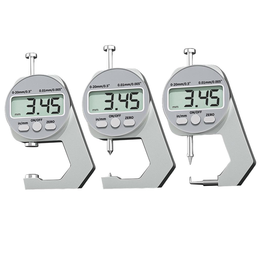 Precisions Digital Thickness Gauge High Accuracy Electronic Micrometer with Clear LCD Display Precise Thickness Meter