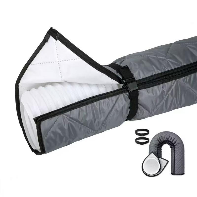 Adjustable Straps Air Conditioner Hose Cover Heat Insulation With 2 Buckle Straps Portable Ac Hose Protective Sleeves