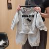 Girls sweatshirt suit autumn 2026 new children's fashionable baby clothes casual two-piece set spring and autumn trend