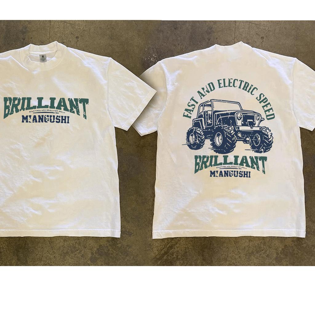 Jeep Wrangler póló Harajuku Férfi ruházat Grafikus Alkalmi Zenekari póló Kiváló minőségű Pamut Unisex Felsők Pólók