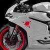 Reflective Motorcycle Decals Interesting Spots Vinyl Accessories Decal Decor Motor Bike Scooter Body Tank Helmet Windshield