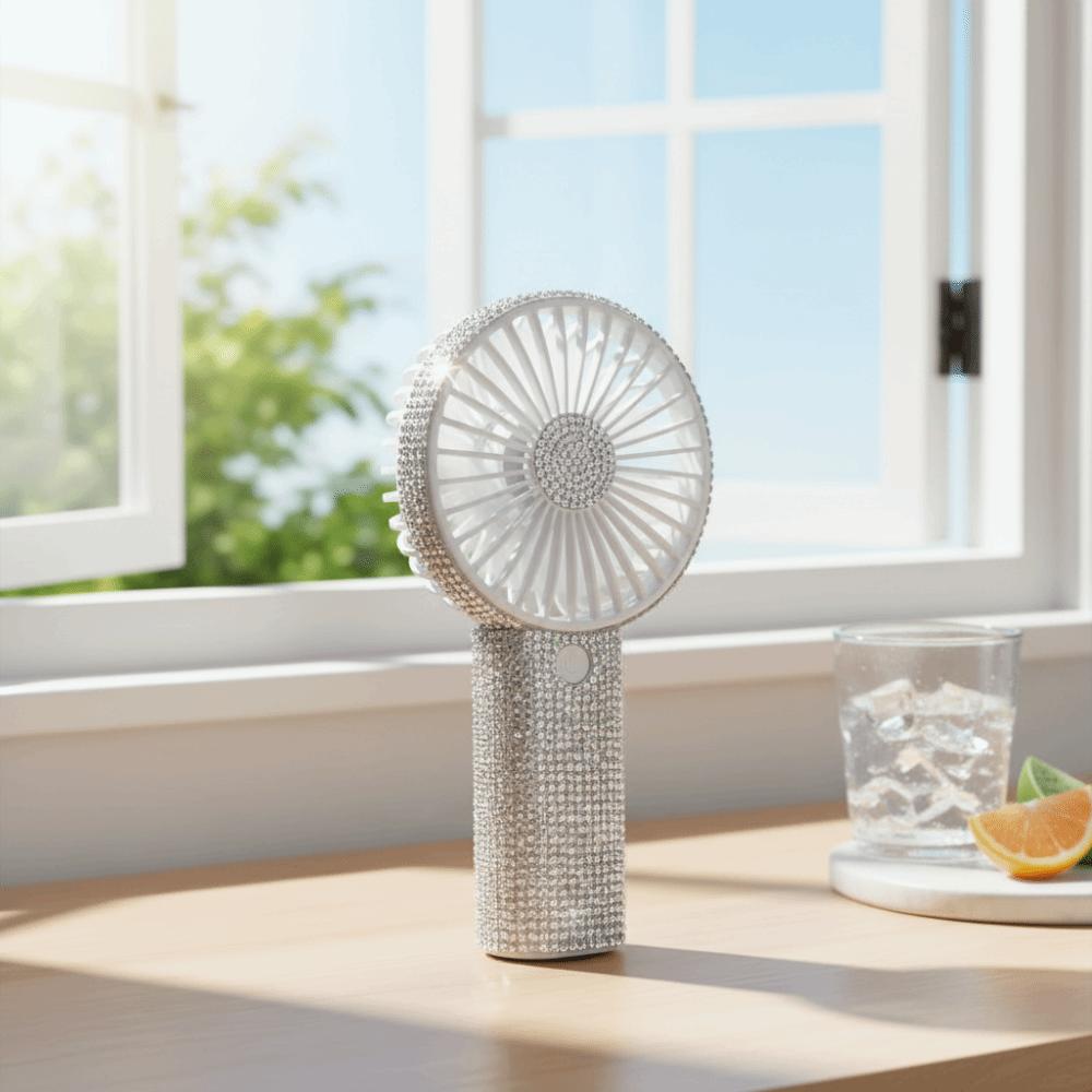Kleine Handheld-Personal-Ventilator USB-wiederaufladbarer Mini-Ventilator Tragbare Nutzung