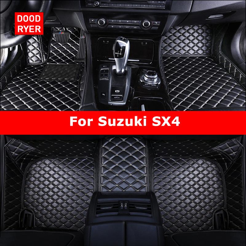 

DOODRYER Custom Car Floor Maters For Suzuki SX4 Auto Carpets Foot Coche Accessorie