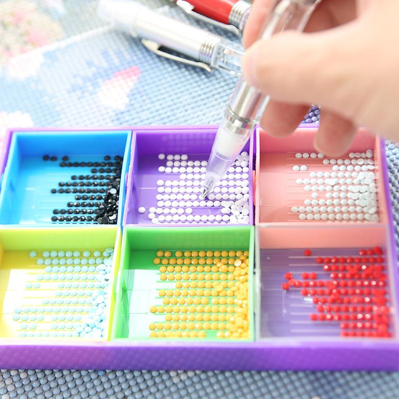 DIY Diamantmalerei Punktbohrer Stift mit LED-Beleuchtung Stifte Stickerei Kreuzstich Nagelkunst DIY Werkzeuge Nähzubehör
