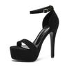 13.5cm Ultra High Thick Sole Platform Open Toe Sandals for Women - Nightclub & Runway Pole Dancing Shoes