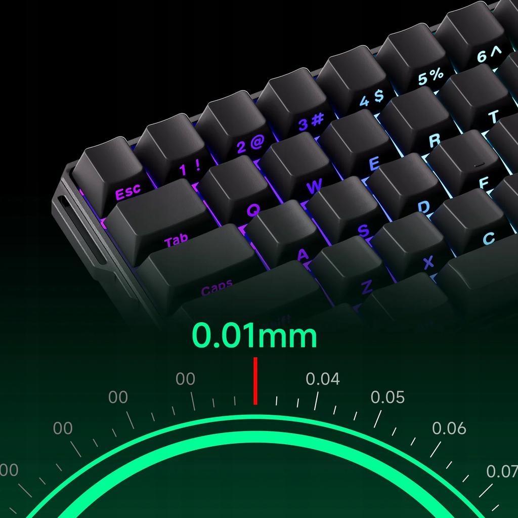 Tastiera Magnetica MonsGeek Fun60 Pro - Stampa Laterale Bianca Trigger Rapido