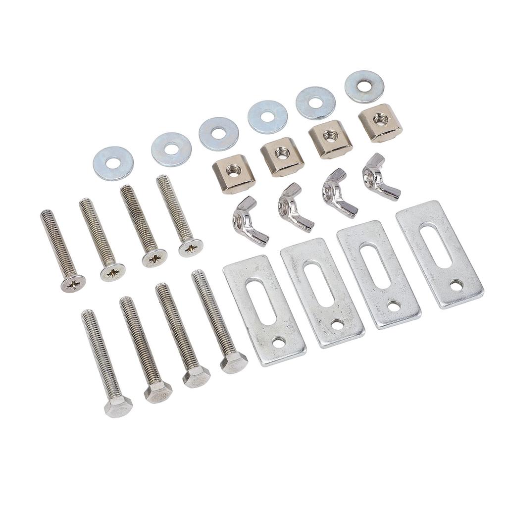 4 Pcs T Track Mini Hold Down Clamp M6 Nut Zinc Aluminum Alloy T Track Clamp for 3018 Series CNC Rout