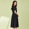 Women's Casual Commuter Elegant Mid-length Short Sleeve Dress