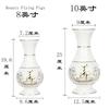 1PCS ceramic gold-plated lotus and Buddha shaped vase Guanyin water purification bottle altar for Buddha decoration
