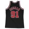 Maillot de basket - Mitchell &amp; Ness - Chicago Bulls 1997-98 - Dennis Rodman - 100% polyester - Noir