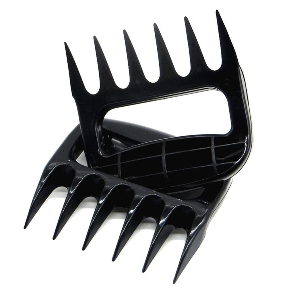 2 Pcs/lot Bear Meat Claws Black BBQ Meat Claws Tools Shredding Lift Tongs Pull Handler Handling