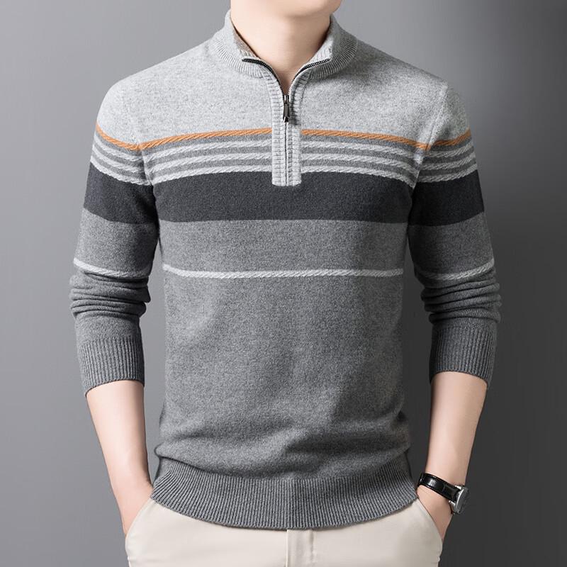 Firstview Men s 90% Wool Jacquard Knit Sweater FV25D2135 L