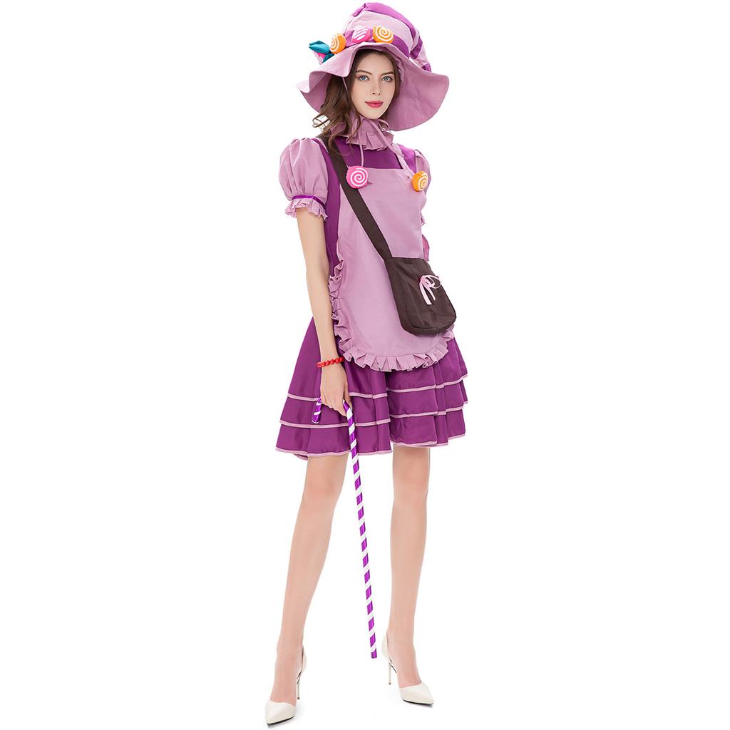 Fantasias de festa de fim de ano, fantasias de Halloween, fantasias de bruxa de doces, fantasias de cosplay, fantasias para apresentações de palco