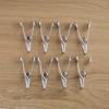 Ohki Gentle Clothespins, Set of 8, Silver, Approx. 1.8 X 3.0 X 8.0 Cm (6.7 X 1.2 X 3.2 Inches)