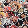 One Piece Pirate King Comic Waterproof Sticker Set for Mobile and Laptops 60-Piece Suitcases, Bicycles, Helmets, Computers, Phones,
