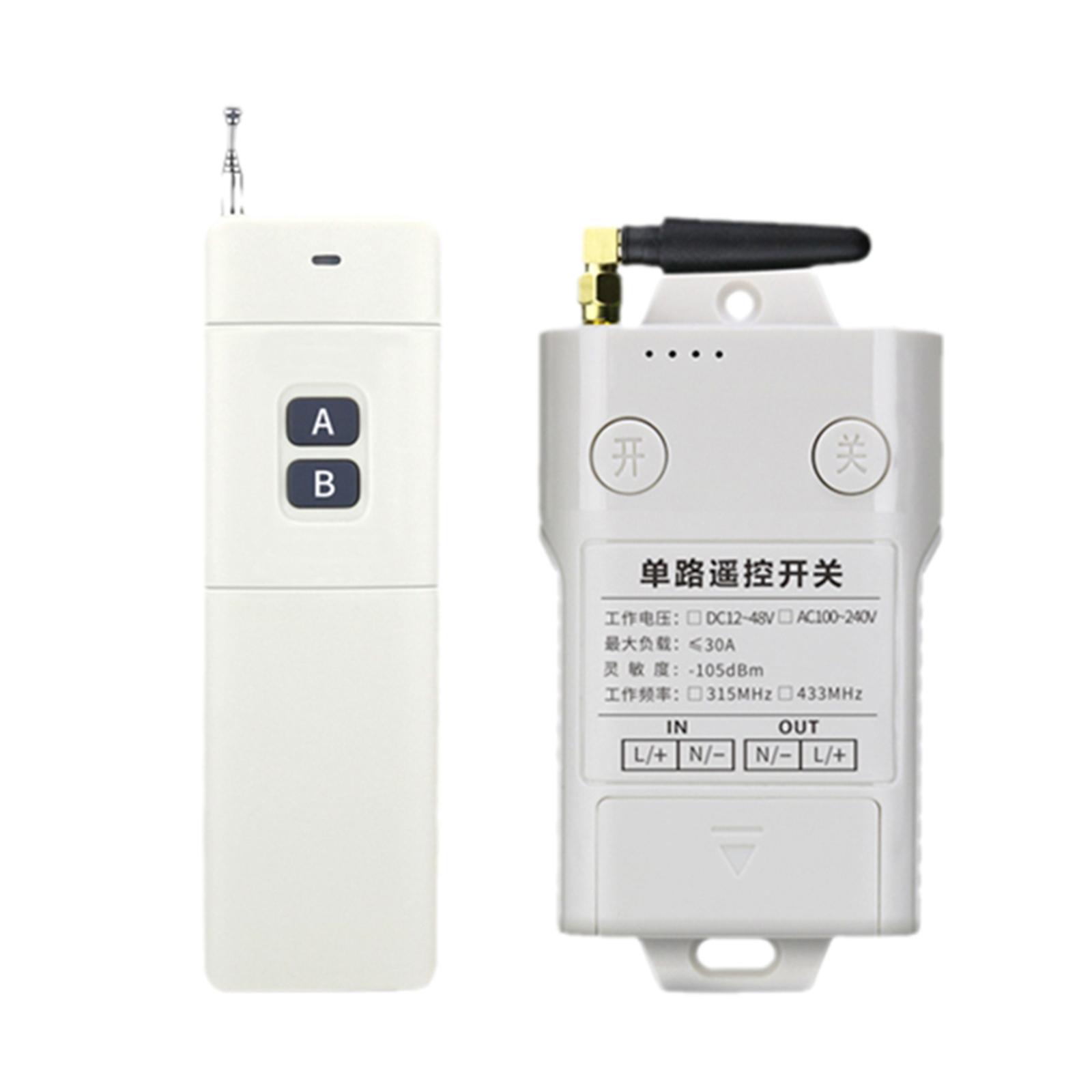 

433Mhz 315Mhz Wireless Remote Control Switch 3000M Long Distance Wireless RF Switch For High-power Water Pump Lighting
