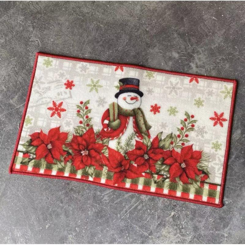 Entrance Door Carpet Christmas Living Room Bedroom Decoration Rug Christmas Gifts Bathroom Kitchen Non Slip Floor Mat