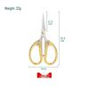 Zinc Alloy Mini Scissors: Stainless Steel, Pointed Embroidery & Thread Trimmer for Handcraft and Office Use