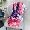 Simple Gradient Colour Oil Painting Ladies Air-conditioning Room Shawl Liqin Satin Silk Scarf