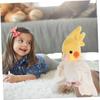 Abaodam Parrot Hand Puppet, Yellow, 32 X 20 X 16 Cm, Approx. 85g, Soft Plush, Ideal for Ventriloquism, Storytelling, Role Play, Teaching Materials,