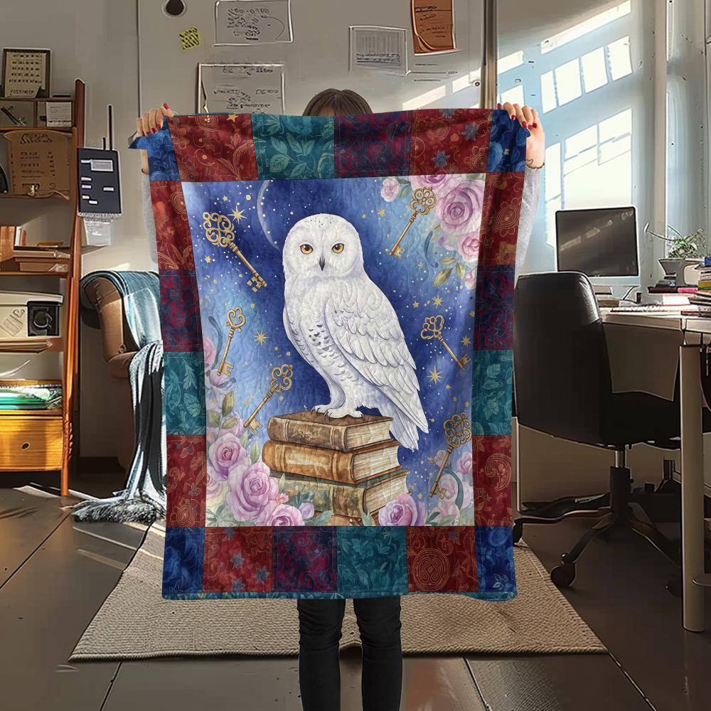 1 Pezzo Coperta in Flanella con Stampa Cartone Animato, Alta Qualità Confortevole per Tutte le Stagioni, Decorazione per la Casa, Calore e Comfort, Perfetta per Regalo di Natale Compleanno