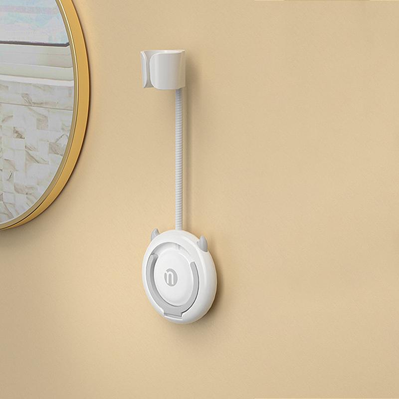 Adjustable Hair Dryer Bracket In Bathroom Non Perforated Wall Mounted Hair Dryer Storage Rackbathroom Organizer And Storage Rack