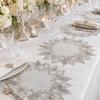 Lace Table Mat, Non-Slip Round Placemat, Heat-Insulating Anti-Scalding Oil-Stain Resistant Tablecloth for Kitchen Dining Table
