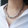316L Stainless Steel Hip Hop Thick Chain Bracelet Vacuum Plating Geometric Links Statement Bracelets Hand Chains for Women Men