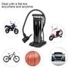   Bike Pump Portable   Motorcycle Foot Pumps Aluminum Alloy (Black)