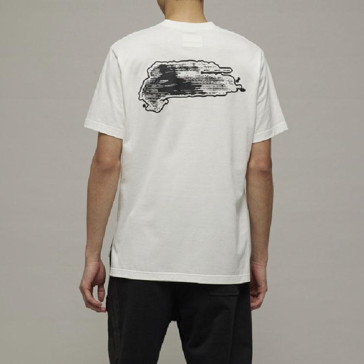 Y-3 SS23 Letter Logo Printed Casual Crew Neck Short Sleeve T-Shirt Unisex Tops White IM1791