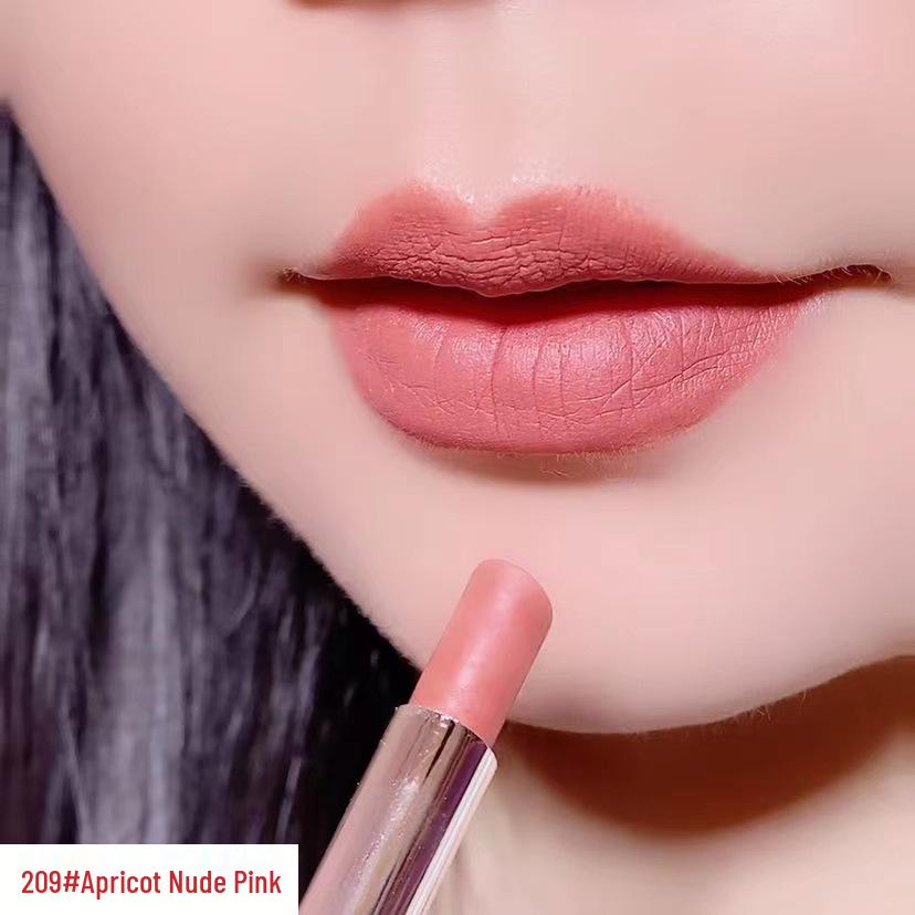 

COSNINI Long-Lasting Waterproof Cinnamon Milk Tea Lipstick - Non-Stick, Fade-Resistant Slim Tube Gloss.