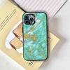 Marble Pattern Phone Case For iPhone 17,16,15,14,13,12,11 Plus,Pro Max,XS,Colored Silver Plated Inside Cover
