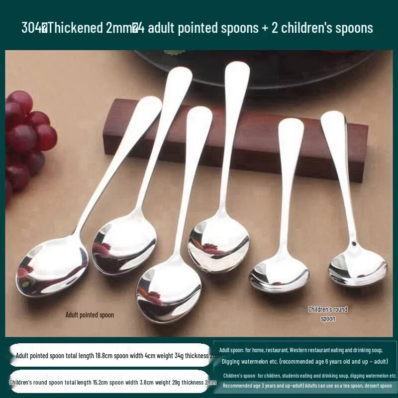 Qiwei Stainless Steel Thickened Spoon