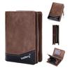 LTG Mini Wallet, Short Wallet, Bifold Wallet, Men's and Women's Wallet, 7987558, Gift, Father's Day, Mother's Day, Small Gift, Birthday Gift (Brown)