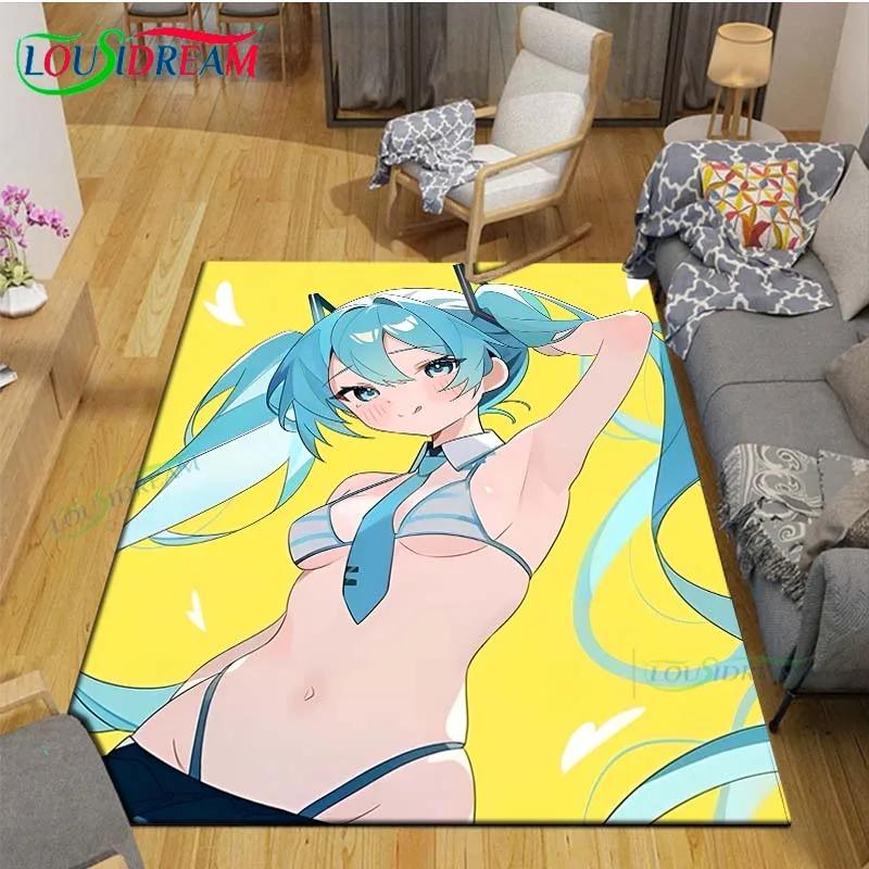 Fashion Sexy Anime Girl Carpet Room Decor Floor Mats Bedroom Yoga Mat Photography Props Area Rug Kids Bedroom Aldult Gift