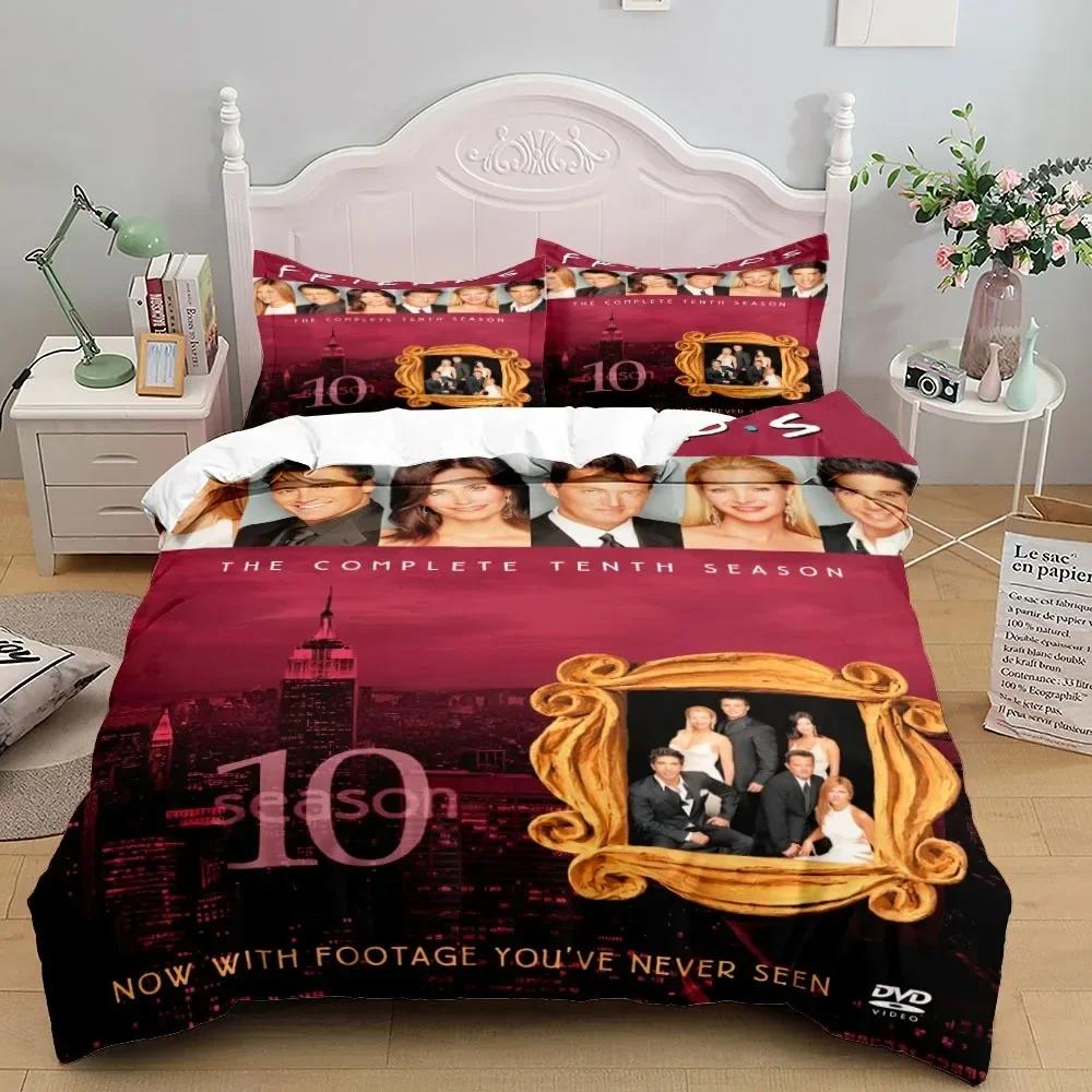 Lusso Nuovo Stampa 3D Friends Serie TV Set Biancheria da Letto Copripiumino con Federa Letto Matrimoniale Singolo Matrimoniale Queen Biancheria per la Casa Decorazione