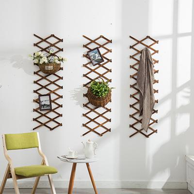 Yousheng Wooden Extendable Trellis Adjustable Wall Mounted Trellis Indoor Outdoor Flexible Lattice for Climbing Plants Roses Ivy Balcony Terrace Decor