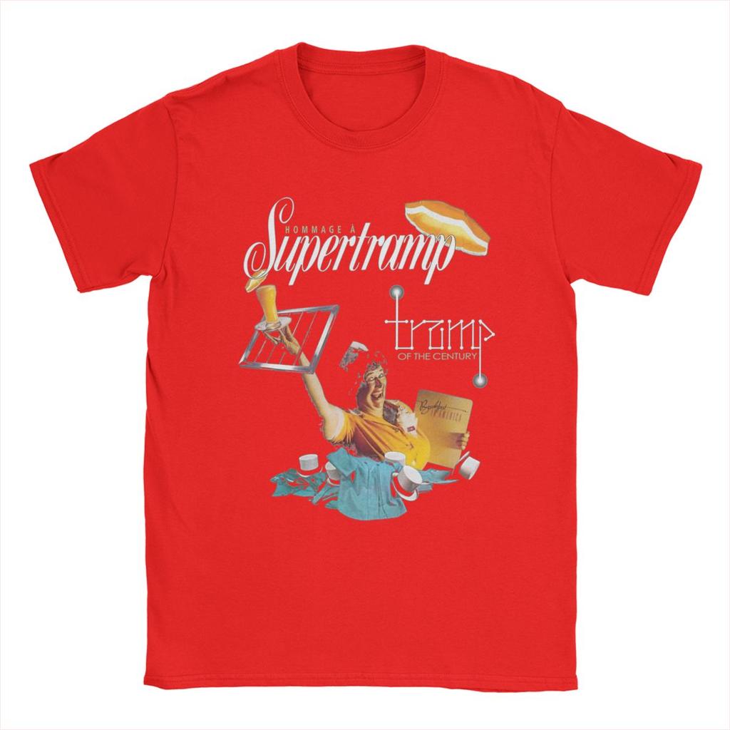 Musik Supertramp Männer T-Shirt Lustige T-Shirts Kurzarm O Neck T-Shirts 100% Baumwolle 4XL 5XL Kleidung