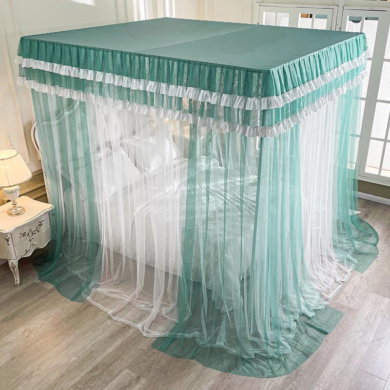 2024 Floor-Standing Double-Layer Palace Style Blackout Princess Mosquito Net with Three Doors