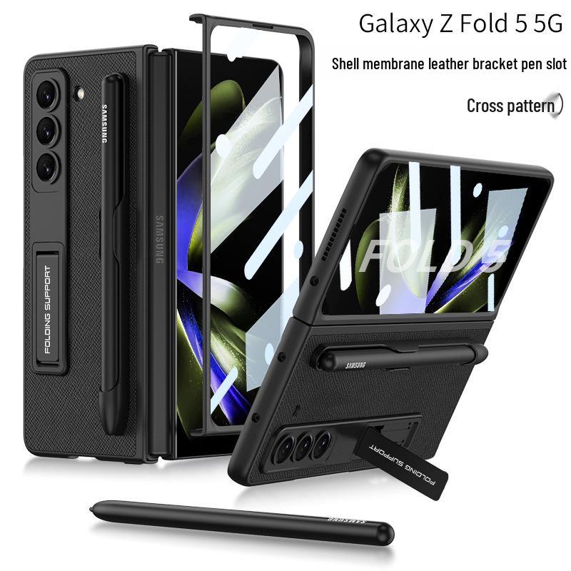 

Ultra-thin Creative Leather Stand Case with Pen Slot for Samsung Z Fold5 Samsung Z Fold 5 [No Pen]