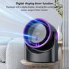 100 Level Bladeless Fan 4000mA Rechargeable Portable Desk Fan Digital Display High-speed Circulating Cooling Fan for Home Office
