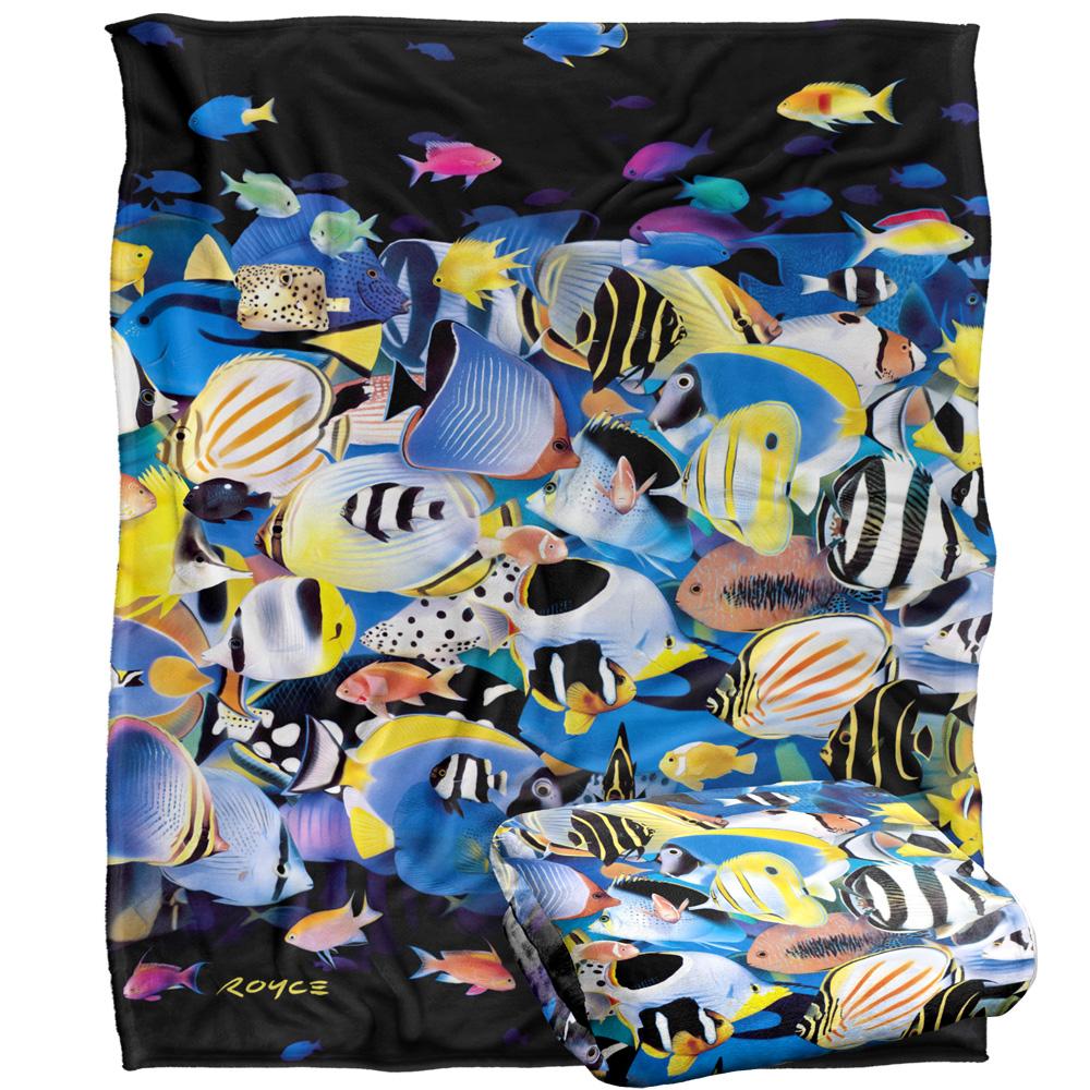 Royce McClure Night Dive Silky Tropical Fish Supersoft Blanket