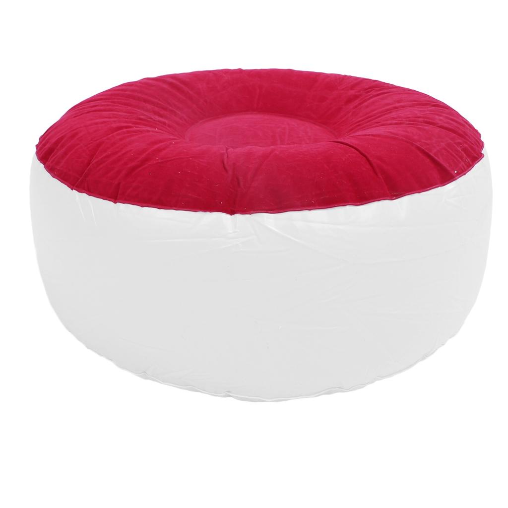 Inflatable Flocking Stool Multipurpose Lightweight Portable Ergonomic Design Round Portable Inflatable Stool for Travel